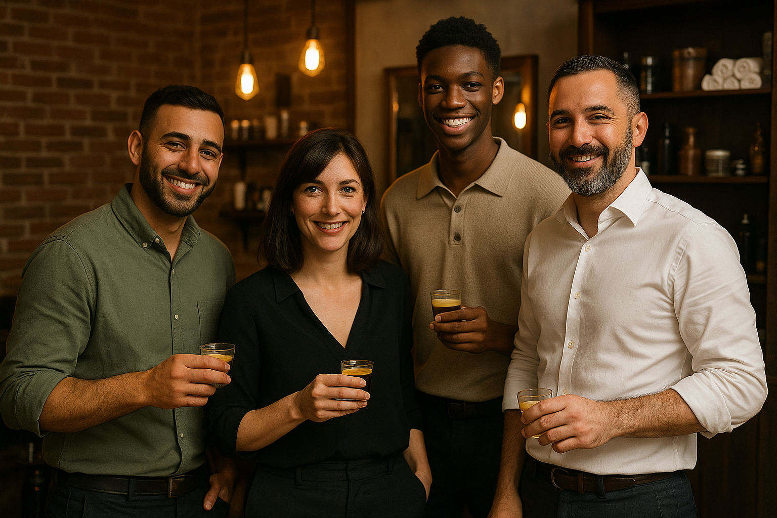 Tony Benhaïm et son équipe chez Tony – Barber House